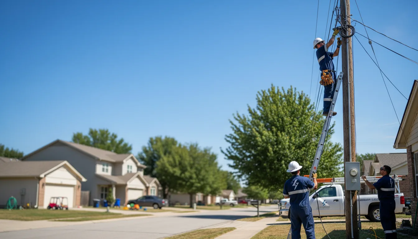 Residential electrician providing installation services in Pickens, MS